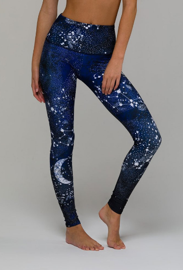 Image Title Onzie High Rise Graphic Legging - Constellation